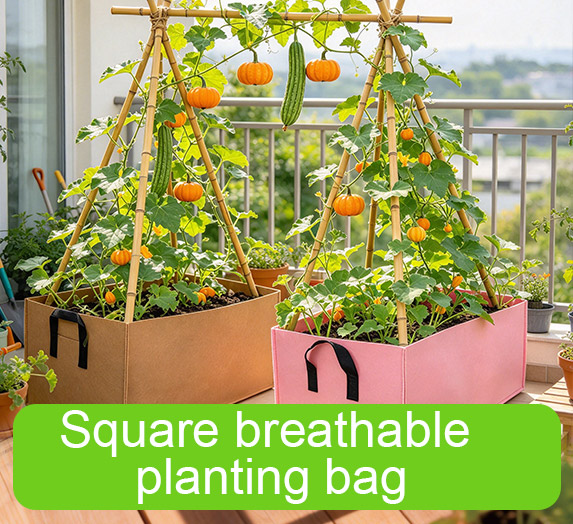 Square breathable planting bag
